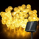 【送料無料】AGOTD ソーラー LED ストリングライト 60電球11M イルミネーション 8種点灯モード 屋外 おしゃれ IP65防水 フェアリー 夜間自動...