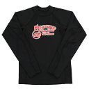 【送料無料】mazume ラッシュガード KIDS long sleeve MZAP-610-01 ブラック 130