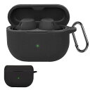 For Jabra Elite 10 / Jabra Elite 8 Active 用 ケース カバー【JIAYJP】Jabra Elite 10 / Jabra Elite 8 Active ケース 軽量 薄型 滑り止め 収納カバー 全面保護 充電便利 Jabra Elite 10 保護ケース (ブラック)