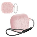 For airPods 4 ケース カバー【JIAYJP】airPods 4 シリコン ケース 軽量 薄型 滑り止め 収納カバー 全面保護 充電便利 airPods 4 保護ケース AirPods 4 ケース(ピンク)