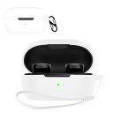 For Bose QuietComfort Earbuds 第2世代 用 ケース カバー【JIAYJP】Bose QuietComfort Earbuds 第2世代シリコン ケース 軽量 薄型 滑り止め 収納カバー 全面保護 充電便利 Bose QuietComfort Earbuds 第2世代 保護ケースホワイト)
