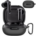 BOOLINN Anker Soundcore P40iケース 対応 アンカー p40液状シリコン p40i ケース キズ防止 耐衝撃 装着充電可能 防水 防塵 紛失防止 カラビナ付きsoundcore p40i ケース(ブラック)