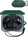 BOOLINN Nothing Ear a ケース対応 nothing ear a 液状シリコン ナッシングイヤー a ケース キズ防止 耐衝撃 装着充電可能 防水 防塵 紛失防止 カラビナ付き nothing ear a カバー(グリーン)