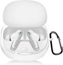 CIOODDW Anker Soundcore Liberty 4 ケース対応 soundcore liberty 4 液状シリコン アンカーリバティー4ケース 全面保護 充電 LEDライトが見える 耐衝撃 軽量 キズ防止 おしゃれ ワイヤレス充電対応 キーホルダー付き サウンドコアリバティ4 ケース(ホワイト)