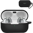 【CIOODDW 】az100 ケース 対応 technics eah-az100 液状シリコン eah-az100 ケース 全面保護 装着充電可能 落下防止 キズ防止 耐衝撃 防塵 防水 軽量 収納 カラビナ付き テクニクス az100 ケース(ブラック)