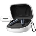 【CIOODDW 】earfun air pro 4 ケース 対応 earfun air pro 4 液状シリコン イヤーファンエアプロ4 ケース 全面保護 装着充電可能 落下防止 キズ防止 耐衝撃 防塵 防水 軽量 収納 カラビナ付き (ホワイト)