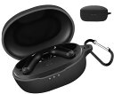 【CIOODDW 】anker soundcore life p2 mini カバー 対応 anker soundcore life p2 mini 液状シリコン アンカー サウンドコア ライフp2 ケース 全面保護 装着充電可能 落下防止 キズ防止 耐衝撃 防塵 防水 軽量 収納 カラビナ付き(ブラック)