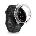 【送料無料】ガーミン Garmin Forerunner 165 / Forerunner 165 Music ケース+フィルム 一体型 (PCケース+強化ガラスフ) KONXISA 一体型 ケース フィルム 着脱簡単 高透過率 擦り傷防止 衝撃吸収 全面保護 Garmin Forerunner 165 / Forerunner 165 Music 対応(クリア)