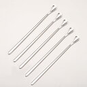 【送料無料】DFsucces マドラー ロングスプーン 攪拌スプーン アイススプーン 18-8ステンレス製 全長22cm バースプーン カクテル コーヒー作り 業務用 家庭用 (シルバー/5本セット)