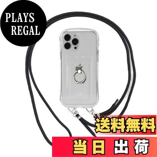 【送料無料】Pelanty for iPhone 14 Pro 縄掛けケース クリアケース リングケース 360°回転 柔軟シリコン 透明TPUバンパー iPhone14pro 背面カバー ICカード収納 ネックショルダー ストラップ付き スタンド機能 アイフォン14pro スマホケース 衝撃吸収 (縄掛カード収納けリ
