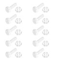 ChasCoCo M3 x 25mm ネジ ナット 透明アクリルネジと六角ナットキット 機械アクセサリー用 PC プラスチック プラス 丸頭ボルト 10個セット