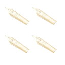 【送料無料】ChasCoCo 0.5-0.7mm ライン幅 ペン先 ペンニブ 替えペン先 4個 304ステンレス鋼 書道用 万年筆 カリグラフィーペンペン先 ディップペンペン先 ゴールド