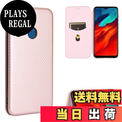 Pelanty Blackview A80 Pro ケース 手帳型 炭素繊維調 Blackview A80プロ 携帯カバー 背面ケース 軽量 薄型 財布型 カード収納 ブラックビュー A80 Pro スマホケース マグネット ストラップ付き 耐衝撃 全面保護-ピンク