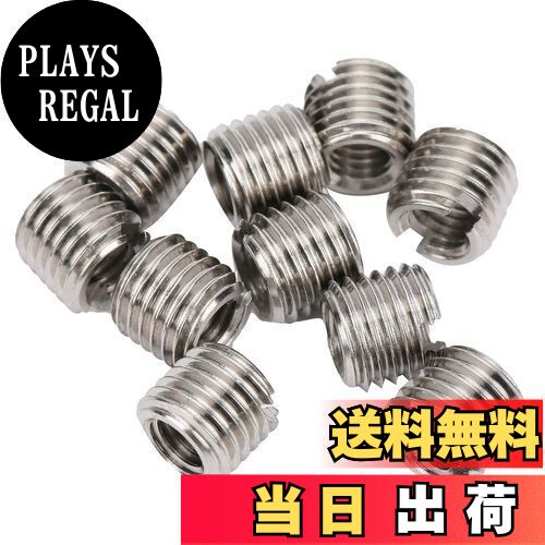 【送料無料】Korekaou インサートナット 10個 ネジ変換アダプター ステンレス鋼 一行溝 埋め込みナット..