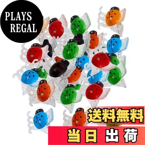 【送料無料】TVETE 植物サポート クリップ 蘭 てんとう虫クリップ 【12個入り】カラフル てんとう虫 蘭..