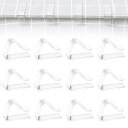 【送料無料】TVETE テーブルクロス クリップ 透明 テーブルクロス止め 固定用【12個入り】2~3.5cm対応 プラスチック製 ズレ防止 ピクニックテーブル...