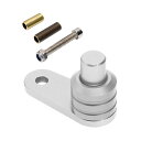 TVETE パーキングブレーキ バイク 補助ロックボタン パーキングスイッ チ ロックスイッチ ワンタッチブレーキ 汎用 アルミ合金 スイッチ ブレーキ ロッ ク 簡単取り付け バイク用品 (銀)