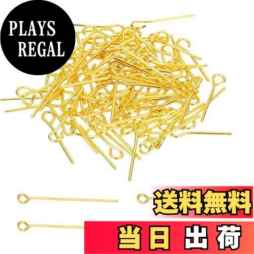 【送料無料】TVETE 9ピンセット ゴールド 30mm 約160本 qピン アクセサリーパーツ ビーズ接続 イヤリン..