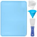 【送料無料】YoumileシリコーンスラップマットLCD 3Dプリンターアクセサリー410x310mm青い樹脂転写シリコンパッドクリーンスペードで樹脂をきれいに...