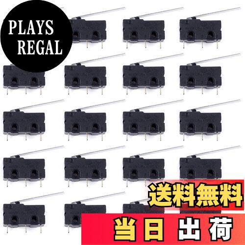 【送料無料】Youmile 20個のマイクロリミットスイッチレバーアームロング28MM SPDT 3ピン3ターミナルAr..
