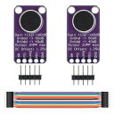Youmile 2個マイクアンプボードMAX9814 AGCマイクモジュールオートゲインコントロールfor Arduinoジャンプワイヤ付き