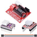 【送料無料】Youmile Control Extension Shield Board 3D Printer Stepper Motor Driver with A4988 DRV8825 DuPont Cable、for A4988 DRV8825 Printer Accessories