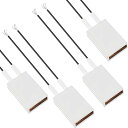 Youmile 4個入り PTC発熱体 ヒータープレート 電気加熱コア 一定温度加熱プレート AC/DC 220V/270度/5-10W 低電力マイクロデバイス用アルミシェル ヒーター