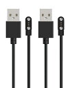 For Sliver J45 ?2.01インチ?? スマートウォッチ 充電ケーブル 充電器 磁気充 USB充電【KONXISA】汎用マグネット充電コード 磁気吸着 急速充電 高耐久 軽量 小さい 持ち運び便利 旅行用(2本セット)
