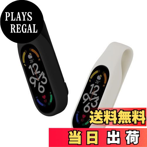 【送料無料】kwmobile Xiaomi Mi Band 7 / 6 / 5 / 4対応 2x クリップホルダー - シリコン フィットネ..