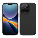 【送料無料】kwmobile スマホケース Apple iPhone 14 Pro対応 ケース - 耐衝撃 傷防止 サラサラ - シリコン TPU 黒色