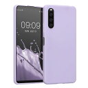 【送料無料】kwmobile スマホケース Sony Xperia 10 IV対応 ケース - 耐衝撃 滑り止め ソフト TPU シリコン - ラベンダー