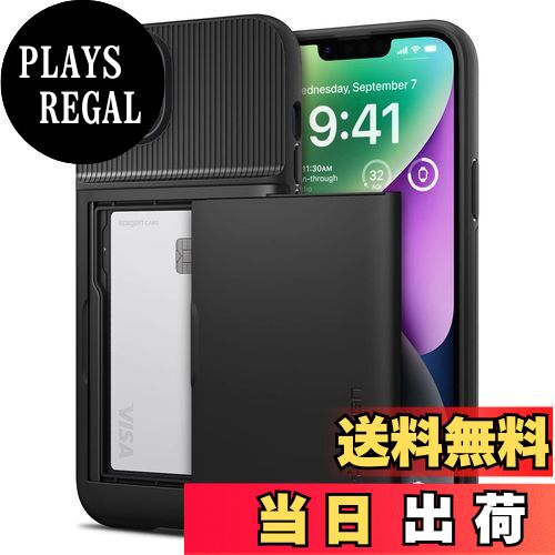 ̵ۡ18ǯεϡSpigen iPhone14  Ģ Ѿ׷  Ǽ 2Ź¤ Ѿ׷ ƷMILʼ ɻ IC  ݥå ѥ ࡦޡ CS ACS05058 (֥å)