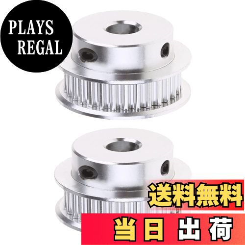 【送料無料】Saipor 2個 タイミングプーリー アルミ合金製 3Dプリンター用 GT2同期ホイール XLタイプ 転送機械用 (48歯、ボア5mm、6mm幅ベルト用)