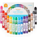 Shuttle Art ドットマーカー カラーペン 15色セット 12ml 子供用 水性 洗える 色塗り 落書き 握りやすい 遊び道具 プレゼント