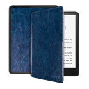Miimall Kindle Paperwhite 第11世代 ケース 2021Newモデル Kindle Paperwhite 第11世代 カバー ハンドストラップ付き スマートOFF/ON マグネット開閉 防衝撃 PUレザー Kindle Paperwhite 2021対応(ダークブルー)