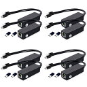 【送料無料】GeeekPi 8パックアクティブPoEパワーオーバーイーサネットMirco USB + RJ45 48V~5V 2.4A、IEEE 802.3af準拠10 / 100Mbps PoEスプリッター、12W出力 IPカメラ、タブレットPC、Raspberry Pi4モデルBに適しています