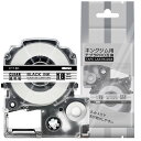 【送料無料】1本 18mm 透明地黒文字 互換 ST18K キングジム テプラ テープ 透明 透明地 テプラPRO カートリッジ ラベルライター テープ 長さ8...