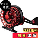 【送料無料】Wellvie 落とし込み リール カセ釣り/イカダリール チヌ 1:2.6アルミマシンカット( レッド ×ブラック)