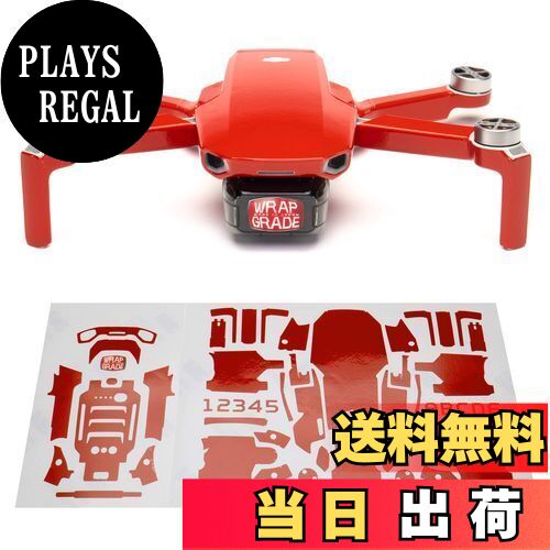 【送料無料】WRAPGRADE for DJI Mini 2 スキンシール (スーパーレッド)