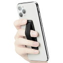 【送料無料】Spigen スマホバンド スマホホルダー スマホストラップ 落下防止 ベルト ハンドストラップ スマートフォン マルチバンド フレックス・ストラップ AMP00364 (ブラック)