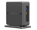Intel NUC用垂直スタンド、ElecGear iNUC-H アルミニウムデスクトップサポート冷却ホルダーケースデスクトップVESAマウントスペース節約オーガナイザー、Intel NUC 11、10、8、7、6の厚型版小型PCベアボーン用