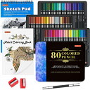 【送料無料】Shuttle Art 色鉛筆 80色セット 油性色鉛筆 大人の塗り絵 スケッチブック 鉛筆削り イラスト デザイン デッサン 落書き 缶入 収納便利 子供用 初心者 アーティスト 入園・入学お祝い プレゼント