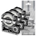 【送料無料】互換 テプラ テープ 12mm 白 テプラPROテープカートリッジ 3個 12mm 白 SS12K 白ラベル/黒文字 長さ8m キングジム テープカ...