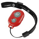 CamKix ワイヤレス Bluetooth スマートフォン用カメラシャッターリモートコントロール - 素晴らしい写真と自撮りの作成 レッド D0027-SRC-RED
