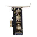 Cablecc ロープロファイル PCI-E 3.0 x4 レーンからM.2 NGFF M-Key SSD Nvme AHCI PCI Express アダプターカード