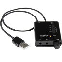 StarTech.com USB - DACヘッドホンアンプ S/PDIF対応 96kHz/24bit 2x 3.5mmミニジャック 1x 3.5mmトスリンク丸型コネクタ ICUSBAUDIO2D