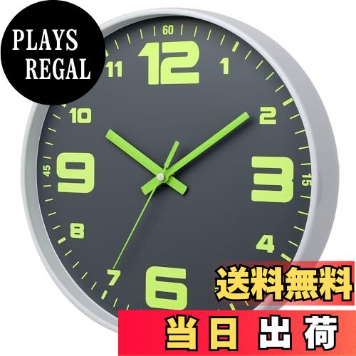 【送料無料】HZDHCLH 掛け時計 電波時計 夜光 壁掛け 暗くなると自動で光る時計 連続秒針 北欧 大数字 蓄光蛍光 壁掛け時計 静音 アラビア数字 自宅 寝室 装飾 昼も夜も見える 時計 見やすい 直径30cm