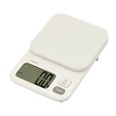 【送料無料】ドリテック(dretec) デジタルスケール 日本メーカー 2kg/0.1g単位 風袋引き 大画面 キッチンスケール 計り 料理 ホワイト