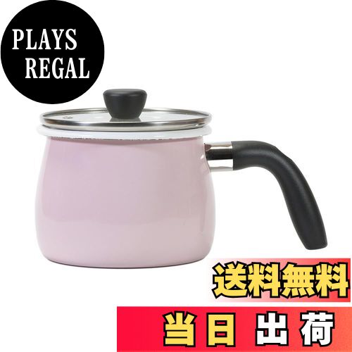 【送料無料】ベストコ マルチポット 片手鍋 2.0L ホーロー IH ピンク ガラス蓋付 NQ-0111 カリーノ なんでもポット