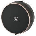 【送料無料】オーム電機 ソープディスペンサー 泡タイプ 壁付け 人感センサー 赤外線センサー 丸形 温度計付き LEDディスプレイ 泡量3段階調整 壁付ソープディスペンサー ブラック SK-W1 08-0724 OHM